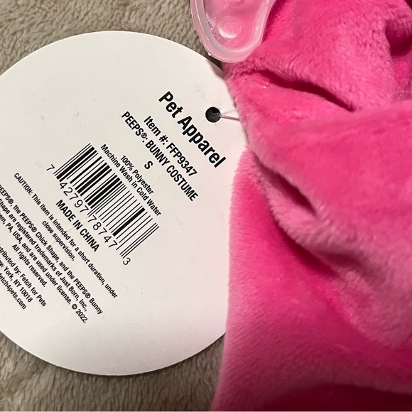 🌞Peeps Pink Bunny Costume for Pets (Small) - Picture 4 of 4